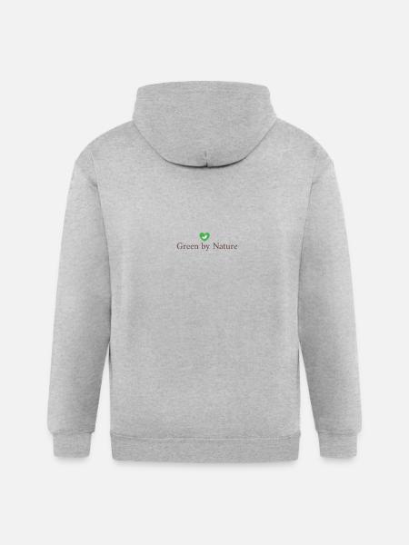 Green by Nature - Gildan Heavy Blend Adult Zip Hoodie - heather gray