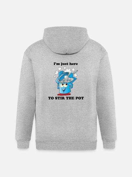 Stir The Pot - Gildan Heavy Blend Adult Zip Hoodie - heather gray