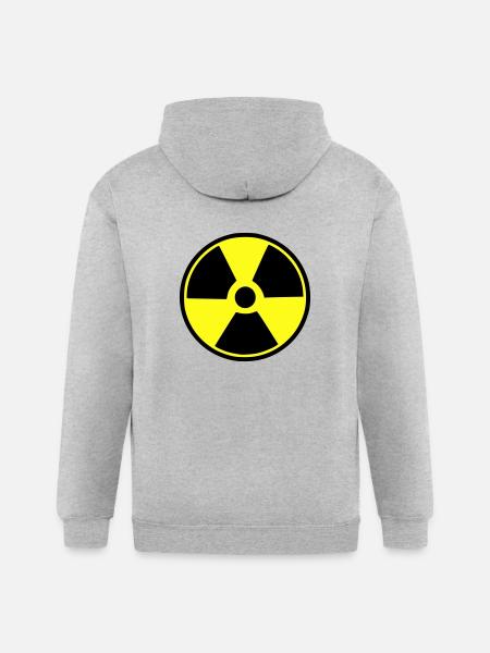 radioactive - Gildan Heavy Blend Adult Zip Hoodie - heather gray