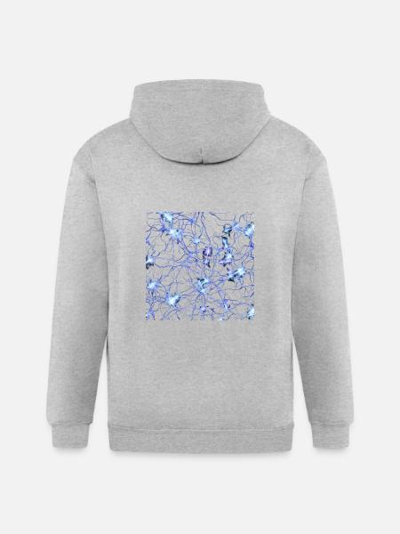 Human Body Cell - Gildan Heavy Blend Adult Zip Hoodie - heather gray