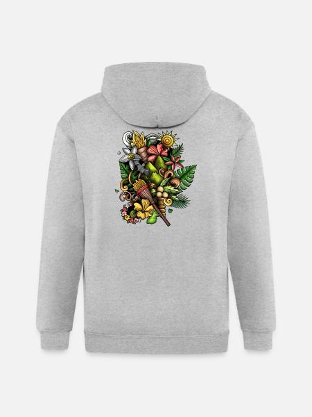 Lunar Dreamcatcher - Gildan Heavy Blend Adult Zip Hoodie - heather gray