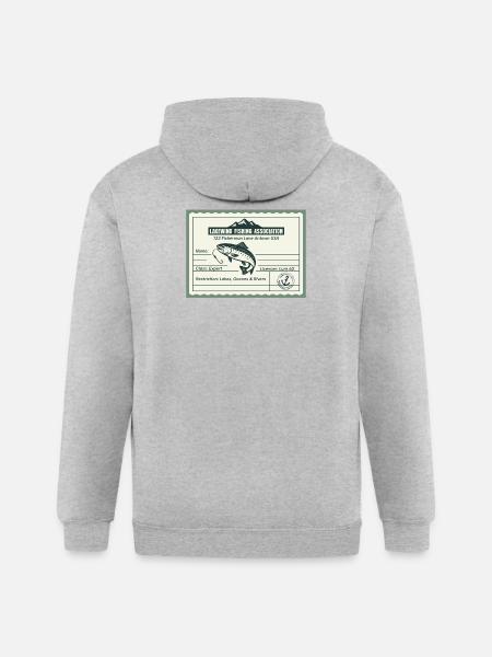 Fishing License PR - Gildan Heavy Blend Adult Zip Hoodie - heather gray