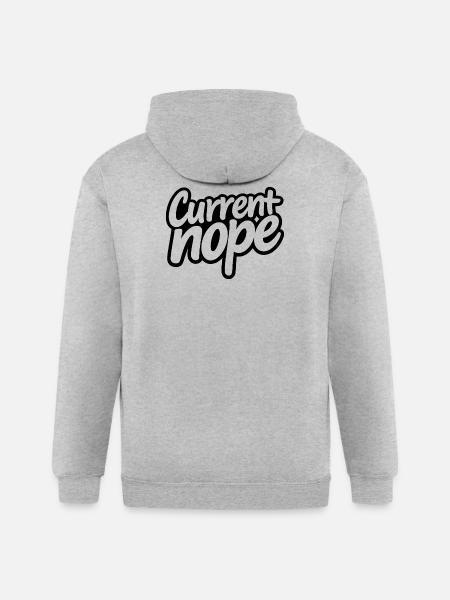Noir Script Hype - Gildan Heavy Blend Adult Zip Hoodie - heather gray
