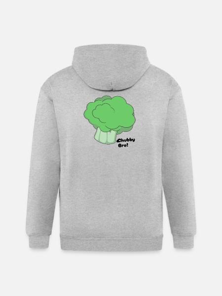 Chubby Bro - Gildan Heavy Blend Adult Zip Hoodie - heather gray