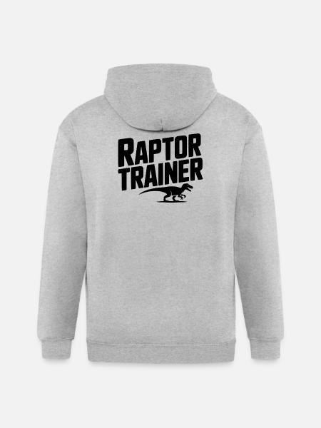 Raptor Trainer - Gildan Heavy Blend Adult Zip Hoodie - heather gray