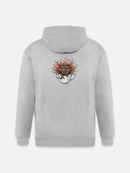 System Overload Initializing Too Early - Gildan Heavy Blend Adult Zip Hoodie - heather gray