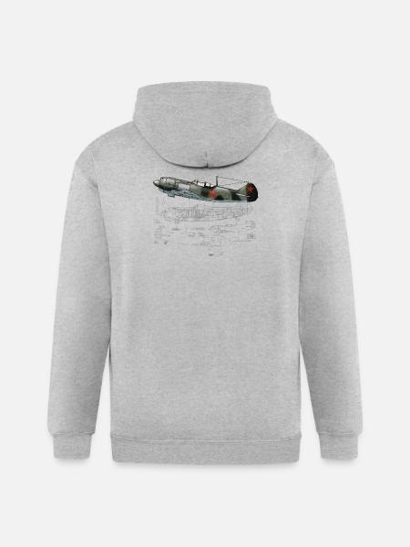 La-5 - Gildan Heavy Blend Adult Zip Hoodie - heather gray