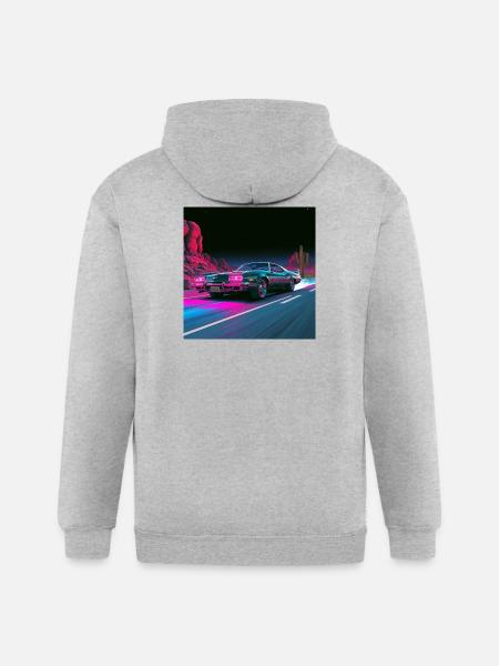 Neon Velocity - Gildan Heavy Blend Adult Zip Hoodie - heather gray