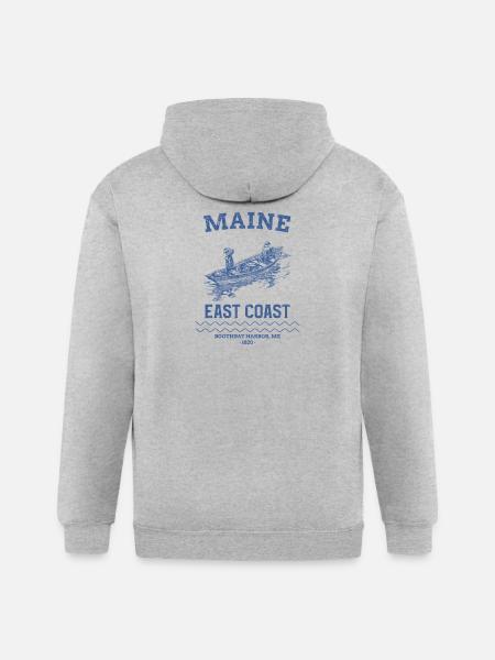 east_coast_boothbay - Gildan Heavy Blend Adult Zip Hoodie - heather gray