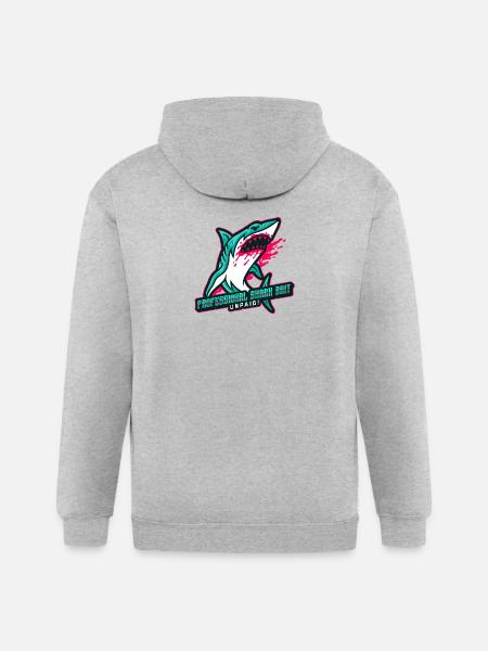 Professional Shark Bait. Unpaid! - Gildan Heavy Blend Adult Zip Hoodie - heather gray