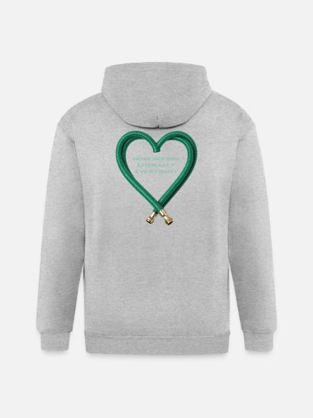 Hose Heart Humor - Gildan Heavy Blend Adult Zip Hoodie - heather gray