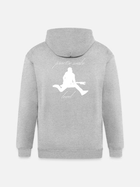 Practise_Make_Loud_-1- - Gildan Heavy Blend Adult Zip Hoodie - heather gray