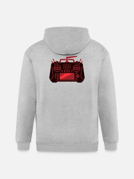Drone Remote Controller Icon - Gildan Heavy Blend Adult Zip Hoodie - heather gray