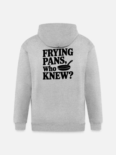 Frying Pans, Who Knew? - Gildan Heavy Blend Adult Zip Hoodie - heather gray