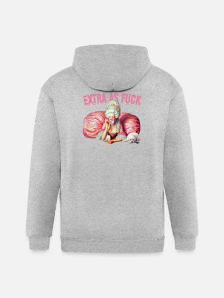 Rococo Bubblegum Queen - Gildan Heavy Blend Adult Zip Hoodie - heather gray