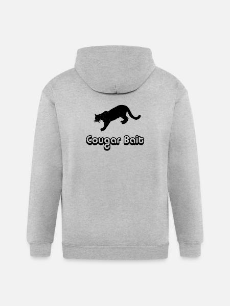 Cougar Bait - Gildan Heavy Blend Adult Zip Hoodie - heather gray