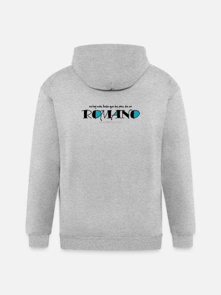Los pies de un romano - Gildan Heavy Blend Adult Zip Hoodie - heather gray