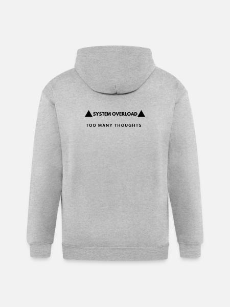 System Overload Aesthetic Streetwear - Gildan Heavy Blend Adult Zip Hoodie - heather gray