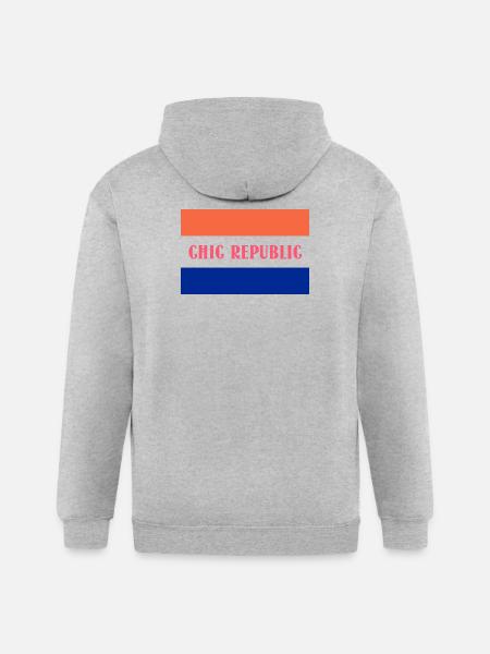 Chic-Republic Design - Gildan Heavy Blend Adult Zip Hoodie - heather gray