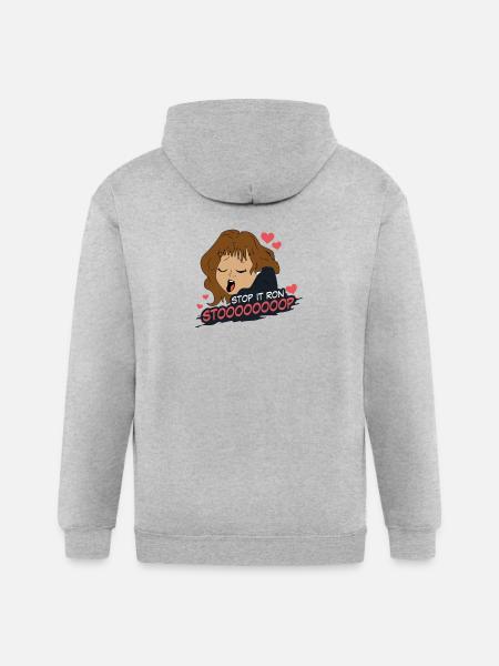 Stop It Ron - Gildan Heavy Blend Adult Zip Hoodie - heather gray