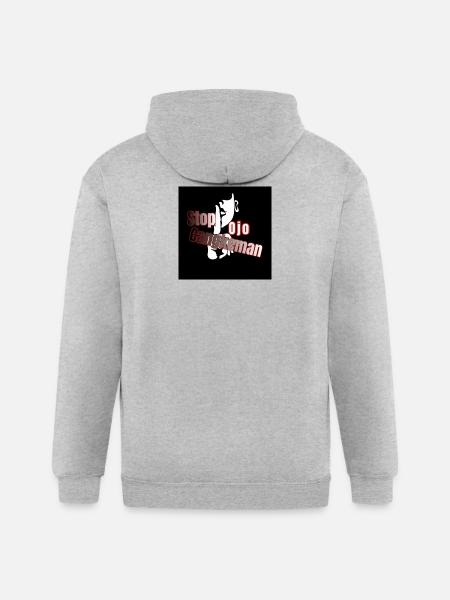 Stop Cangkeman Poster - Gildan Heavy Blend Adult Zip Hoodie - heather gray
