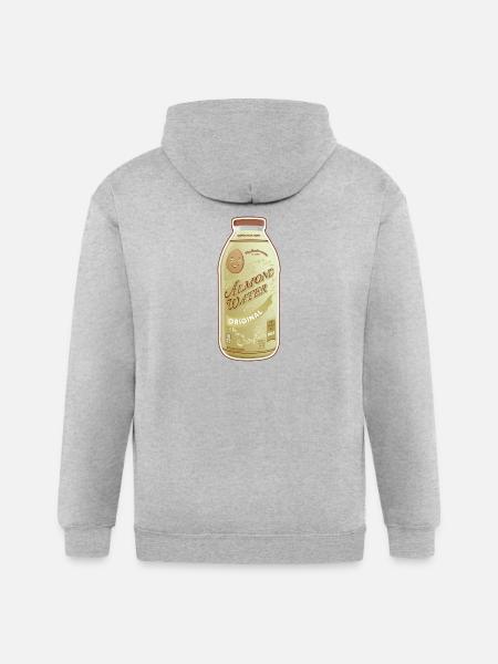 Backrooms Almond Water Original Label - Gildan Heavy Blend Adult Zip Hoodie - heather gray