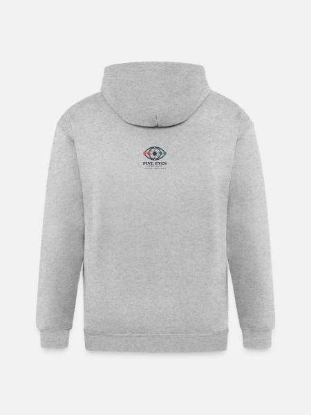 five eyes - Gildan Heavy Blend Adult Zip Hoodie - heather gray