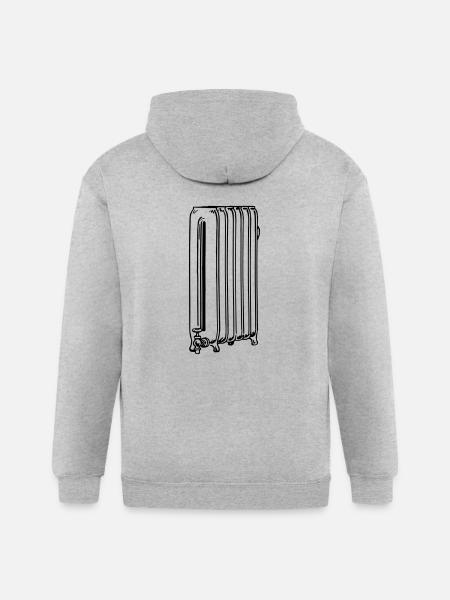 Radiator - Gildan Heavy Blend Adult Zip Hoodie - heather gray