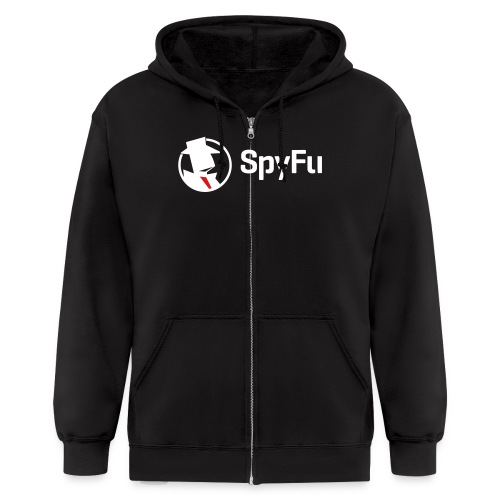 SpyFu Logo black - Men's Zip Hoodie