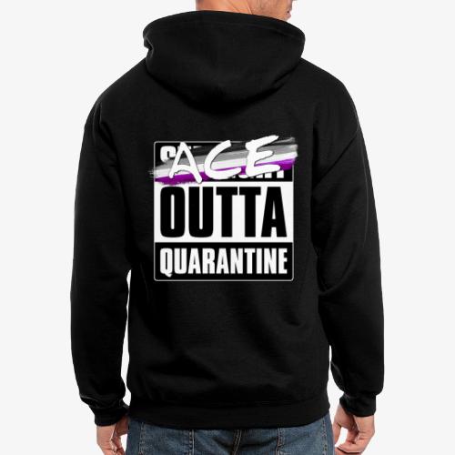 Ace Outta Quarantine - Asexual Pride - Men's Zip Hoodie
