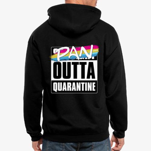 Pan Outta Quarantine - Pansexual Pride - Men's Zip Hoodie