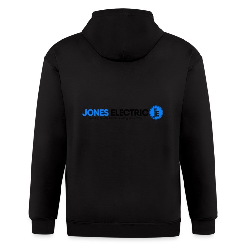 Jones Electric Logo Vector - Men's Zip Hoodie