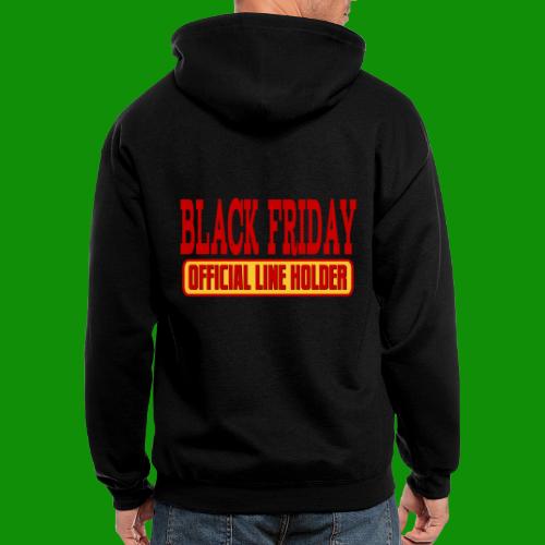 Offical Black Friday Line Holder - Men's Zip Hoodie