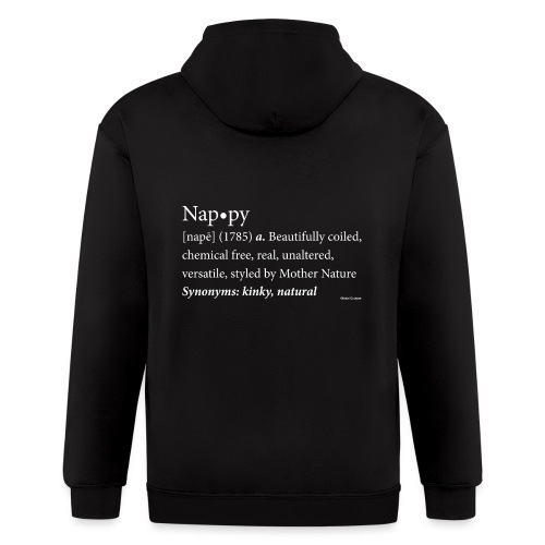 Nappy Dictionary_Global Couture Women's T-Shirts - Men's Zip Hoodie