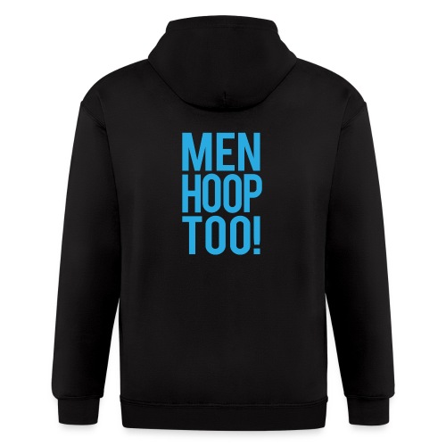 Blue - Men Hoop Too! - Men's Zip Hoodie