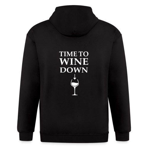 Time to Wine Down - Men's Zip Hoodie