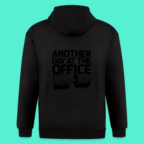 Another Day at the Office - Gym Motivation - Men's Zip Hoodie