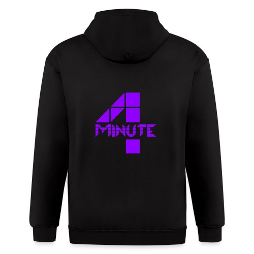 4Minute Logo in Purple Women's Hoodie - Men's Zip Hoodie