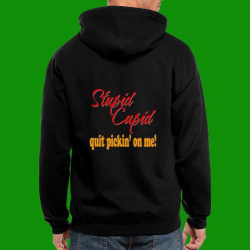 Stupid Cupid - Men's Zip Hoodie