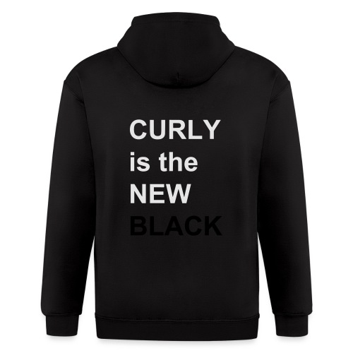 Curly is the NEW Black - Men's Zip Hoodie