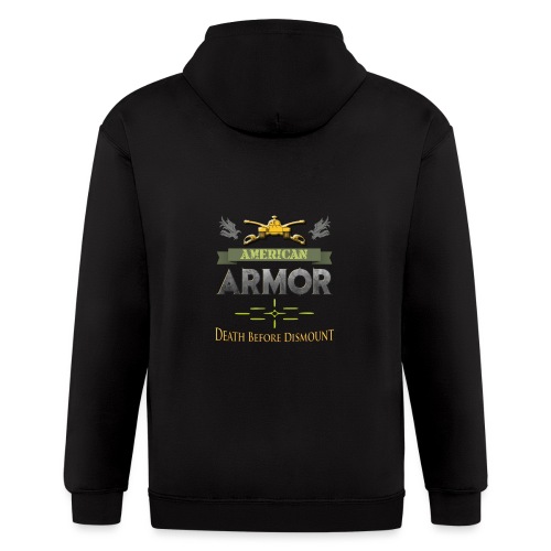 Armor: Death Before Dismount - Men's Zip Hoodie