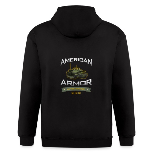 American Armor: Anytime. Anywhere. - Men's Zip Hoodie