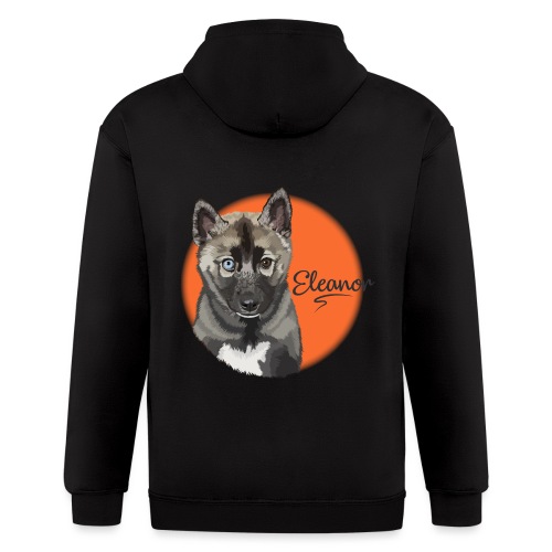 Eleanor the Husky from Gone to the Snow Dogs - Men's Zip Hoodie