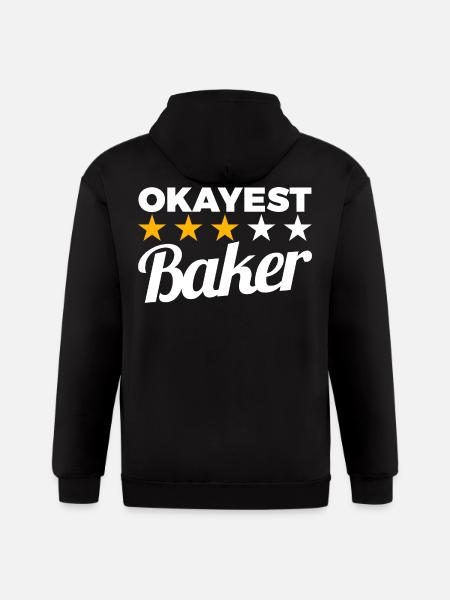 Okayest Baker - Gildan Heavy Blend Adult Zip Hoodie - black