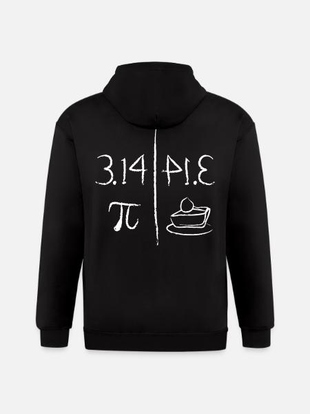 Pi Mirrors Pie - Gildan Heavy Blend Adult Zip Hoodie - black