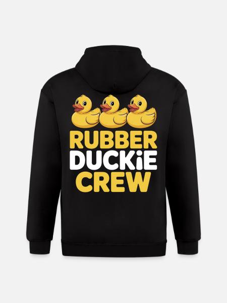 Rubber Duckie Crew - Gildan Heavy Blend Adult Zip Hoodie - black