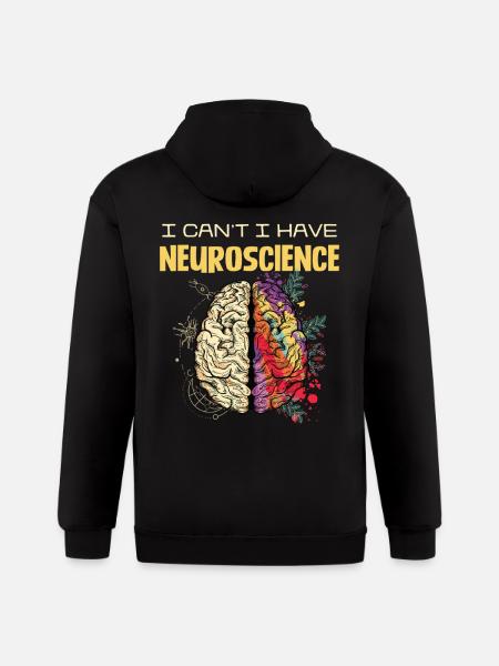 Neuroscience Brain Popart - Gildan Heavy Blend Adult Zip Hoodie - black