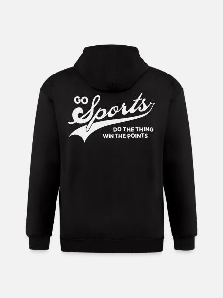 Go Sports - Gildan Heavy Blend Adult Zip Hoodie - black