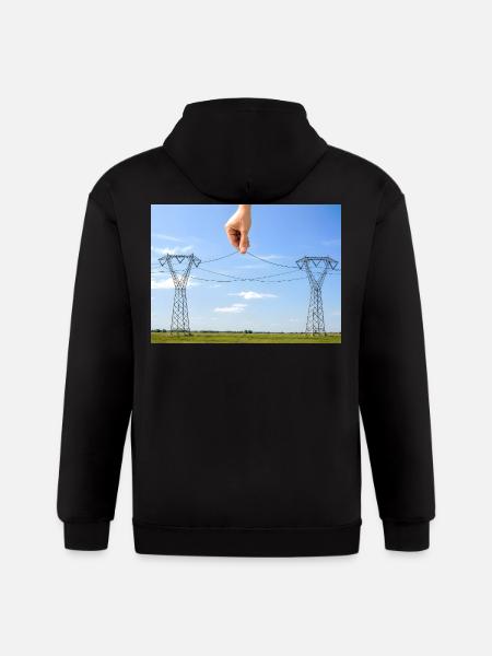 Don't Touch! - Gildan Heavy Blend Adult Zip Hoodie - black