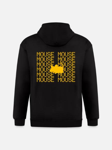 mouse - Gildan Heavy Blend Adult Zip Hoodie - black